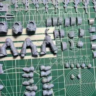 Описание картинки World Eaters Red Butchers terminators от Recruiter по цене 650руб | Свободный Рынок Миниатюр - СРМ