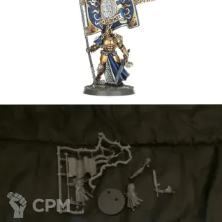 Описание картинки Knight-Vexillor with Banner of Apotheosis от Svarden по цене 450руб | Свободный Рынок Миниатюр - СРМ