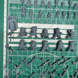 Описание картинки Dwarves Handgunners от Recruiter по цене 600руб | Свободный Рынок Миниатюр - СРМ