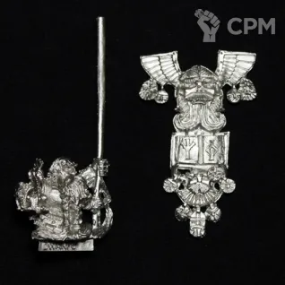Описание картинки Миниатюра Warhammer Army Deal Dwarf Standard Bearer Limited Edition (2005) от FULL METAL по цене 200руб | Свободный Рынок Миниатюр - СРМ