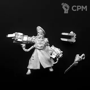 Описание картинки Warhammer 40000 Astra Militarium Commissar Yarick Metal от FULL METAL по цене 200руб | Свободный Рынок Миниатюр - СРМ