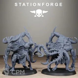 Описание картинки Corrupted Guard Possessed Demon от WastelandMiniatures по цене 550руб | Свободный Рынок Миниатюр - СРМ