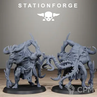 Описание картинки Corrupted Guard Possessed Demon от WastelandMiniatures по цене 550руб | Свободный Рынок Миниатюр - СРМ