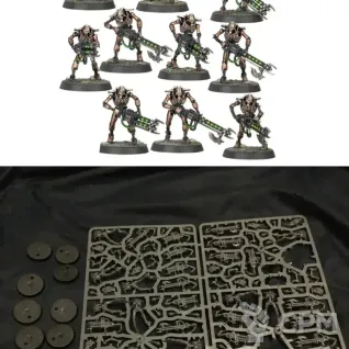 Описание картинки Necron Warriors x 10 от Svarden по цене 1 000руб | Свободный Рынок Миниатюр - СРМ