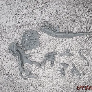 Описание картинки Deathmaster Crixxit от Бруталити по цене 200руб | Свободный Рынок Миниатюр - СРМ