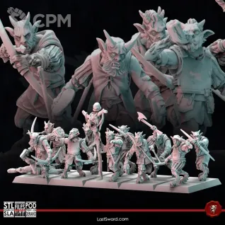 Описание картинки Beastmen ungor archers от Recruiter по цене 550руб | Свободный Рынок Миниатюр - СРМ