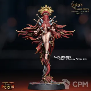 Описание картинки Santa Dolores the Lady of Sorrow Psychic Seer от Бруталити по цене 300руб | Свободный Рынок Миниатюр - СРМ