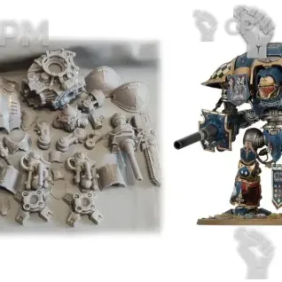 Описание картинки Imperial Knight от 3D Mechanicus по цене 1 700руб | Свободный Рынок Миниатюр - СРМ