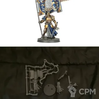 Описание картинки Knight-Vexillor with Banner of Apotheosis от Svarden по цене 450руб | Свободный Рынок Миниатюр - СРМ