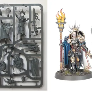 Описание картинки Lord Veritant with Gryph crow (оригинал с базами) от eidolon62 по цене 100руб | Свободный Рынок Миниатюр - СРМ