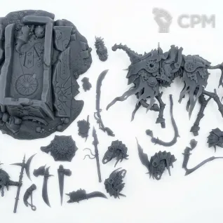Описание картинки Wight King on Skeletal Steed от WastelandMiniatures по цене 500руб | Свободный Рынок Миниатюр - СРМ