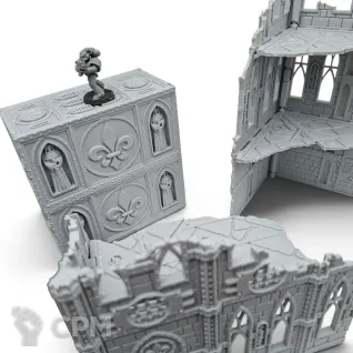 Описание картинки Набор Террейна 11th Редакции - Adeptus Sororitas от Terrain Print по цене 3 000руб | Свободный Рынок Миниатюр - СРМ