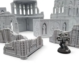 Описание картинки Набор Террейна 11th Редакции - Adeptus Sororitas от Terrain Print по цене 3 000руб | Свободный Рынок Миниатюр - СРМ