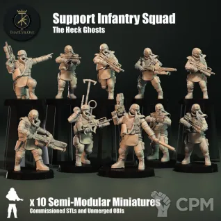 Описание картинки Krieg Infantry Squad (Alternative miniatures) от Tridax Forge по цене 100руб | Свободный Рынок Миниатюр - СРМ