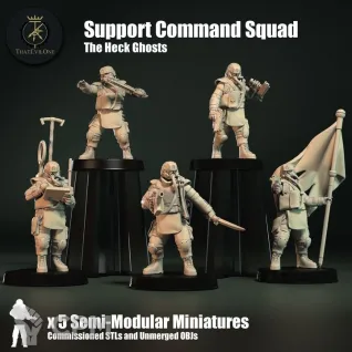 Описание картинки Krieg Command Squad (Alternative miniatures) от Tridax Forge по цене 100руб | Свободный Рынок Миниатюр - СРМ