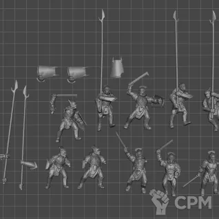 Описание картинки Uruk-Hai Warriors (2018) 10шт от WastelandMiniatures по цене 400руб | Свободный Рынок Миниатюр - СРМ
