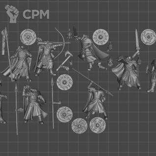 Описание картинки Warriors of Rohan (2024) 12 Моделей. от WastelandMiniatures по цене 600руб | Свободный Рынок Миниатюр - СРМ