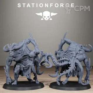 Описание картинки Corrupted Guard Possessed Demon от WastelandMiniatures по цене 550руб | Свободный Рынок Миниатюр - СРМ