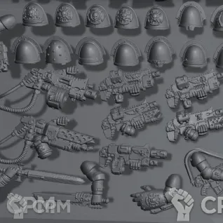 Описание картинки Space Marines: Sternguard Veteran Squad от Подземный человек по цене 300руб | Свободный Рынок Миниатюр - СРМ