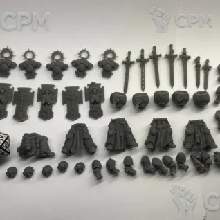 Описание картинки Space Marines Bladeguard Veterans от Подземный человек по цене 300руб | Свободный Рынок Миниатюр - СРМ