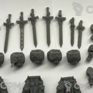 Описание картинки Space Marines Bladeguard Veterans от Подземный человек по цене 300руб | Свободный Рынок Миниатюр - СРМ