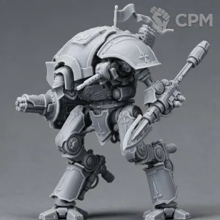 Описание картинки Knight Destrier 1 от 3D Mechanicus по цене 1 000руб | Свободный Рынок Миниатюр - СРМ