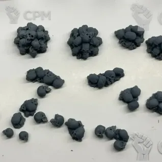 Описание картинки Черепа и древние колонны от Подземный человек по цене 250руб | Свободный Рынок Миниатюр - СРМ