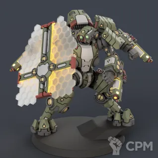 Описание картинки Commander in Crisis Battlesuit от Tridax Forge по цене 250руб | Свободный Рынок Миниатюр - СРМ