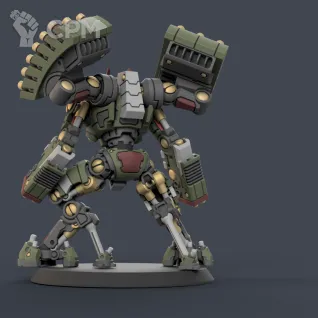 Описание картинки Broadside (один доспех с ракетами) от Tridax Forge по цене 500руб | Свободный Рынок Миниатюр - СРМ