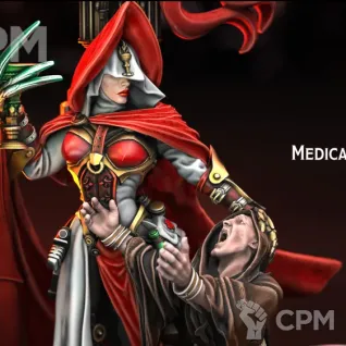 Описание картинки Medica Astrael Hospitaller от Бруталити по цене 200руб | Свободный Рынок Миниатюр - СРМ