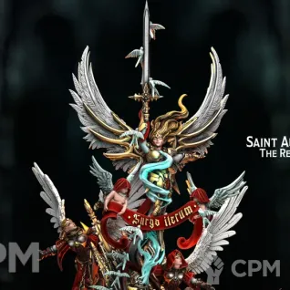 Описание картинки Saint Auriel The Ressurected Seraph от Бруталити по цене 800руб | Свободный Рынок Миниатюр - СРМ