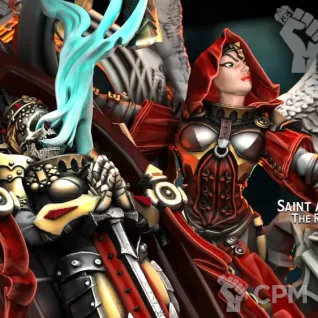 Описание картинки Saint Auriel The Ressurected Seraph от Бруталити по цене 800руб | Свободный Рынок Миниатюр - СРМ