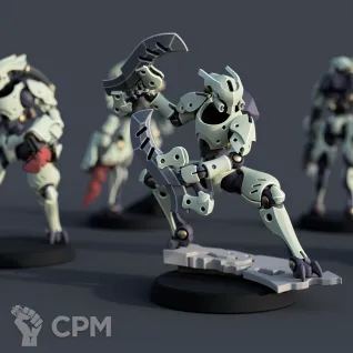 Описание картинки Striking Scorpions (10 скорпионов) от Tridax Forge по цене 100руб | Свободный Рынок Миниатюр - СРМ
