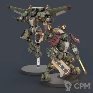 Описание картинки Commander in Crisis Battlesuit от Tridax Forge по цене 250руб | Свободный Рынок Миниатюр - СРМ