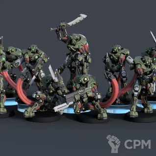 Описание картинки Kroot Carnivore Squad от Tridax Forge по цене 350руб | Свободный Рынок Миниатюр - СРМ