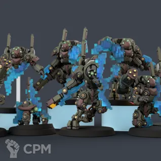 Описание картинки [КОПИЯ] Stealth Suits (5 мини-доспехов). от Tridax Forge по цене 100руб | Свободный Рынок Миниатюр - СРМ