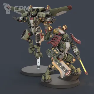 Описание картинки Commander in Crisis Battlesuit от Tridax Forge по цене 250руб | Свободный Рынок Миниатюр - СРМ