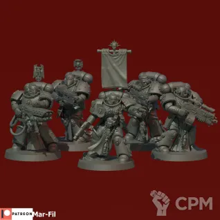 Описание картинки Sternguard Veteran Squad от Tridax Forge по цене 100руб | Свободный Рынок Миниатюр - СРМ