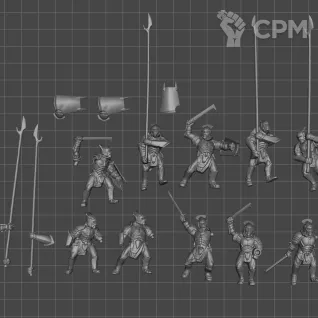 Описание картинки Uruk-Hai Warriors (2018) 10шт от WastelandMiniatures по цене 400руб | Свободный Рынок Миниатюр - СРМ