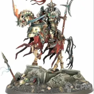 Описание картинки Wight King on Skeletal Steed от WastelandMiniatures по цене 500руб | Свободный Рынок Миниатюр - СРМ