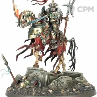 Описание картинки Wight King on Skeletal Steed от WastelandMiniatures по цене 500руб | Свободный Рынок Миниатюр - СРМ