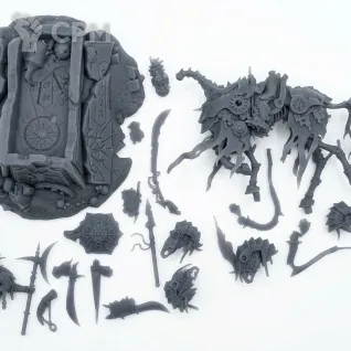 Описание картинки Wight King on Skeletal Steed от WastelandMiniatures по цене 500руб | Свободный Рынок Миниатюр - СРМ