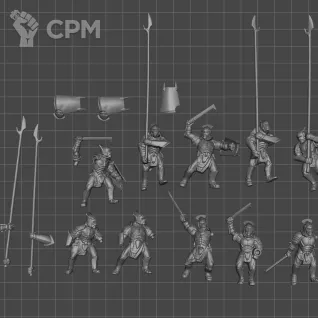 Описание картинки Uruk-Hai Warriors (2018) 10шт от WastelandMiniatures по цене 400руб | Свободный Рынок Миниатюр - СРМ