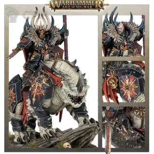 Описание картинки Chaos Lord on Karkadrak от WastelandMiniatures по цене 450руб | Свободный Рынок Миниатюр - СРМ