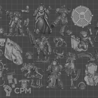 Описание картинки Huron Blackheart and the Masters of the Maelstrom (2026) Скан. Базы в комплекте. от WastelandMiniatures по цене 750руб | Свободный Рынок Миниатюр - СРМ