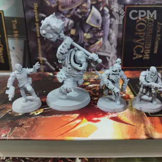 Описание картинки Corrupted Guard The Forsaken  Культисты + базы от WastelandMiniatures по цене 550руб | Свободный Рынок Миниатюр - СРМ