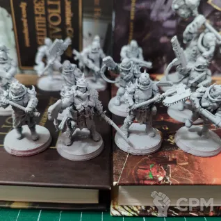 Описание картинки Corrupted Guard The Forsaken  Культисты + базы от WastelandMiniatures по цене 550руб | Свободный Рынок Миниатюр - СРМ