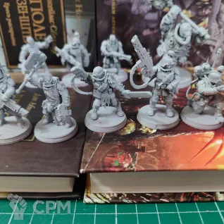 Описание картинки Corrupted Guard The Forsaken  Культисты + базы от WastelandMiniatures по цене 550руб | Свободный Рынок Миниатюр - СРМ