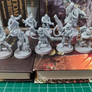 Описание картинки Corrupted Guard The Forsaken  Культисты + базы от WastelandMiniatures по цене 550руб | Свободный Рынок Миниатюр - СРМ