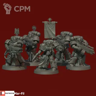 Описание картинки Sternguard Veteran Squad от Tridax Forge по цене 100руб | Свободный Рынок Миниатюр - СРМ